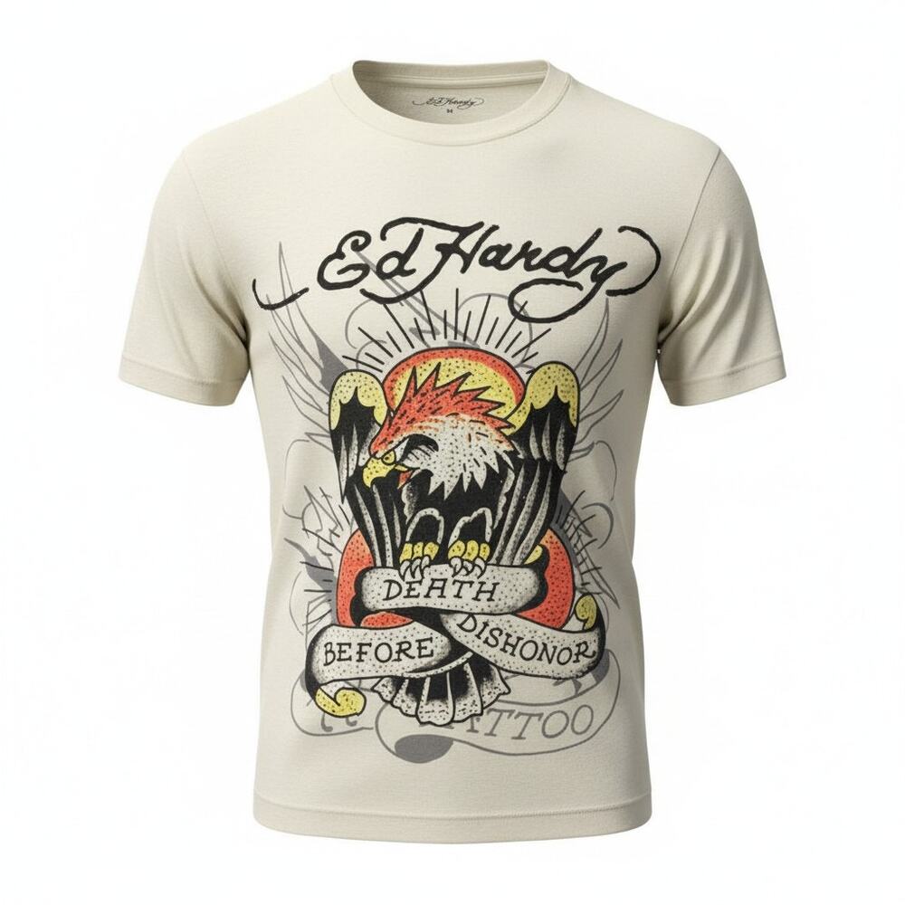 Ed Hardy Eagle Graphic Tee NWT Y2K Tattoo Streetwear Medium